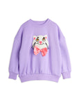[mini rodini]   Cat with bowtie chenille sweatshirt