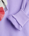 [mini rodini]   Cat with bowtie chenille sweatshirt