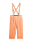 [mini rodini]   Clover emb corduroy suspender trousers