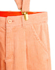 [mini rodini]   Clover emb corduroy suspender trousers