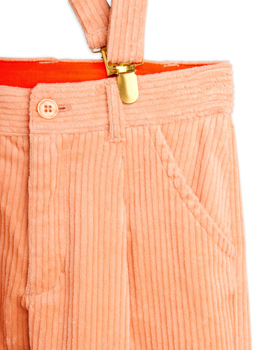 [mini rodini]   Clover emb corduroy suspender trousers