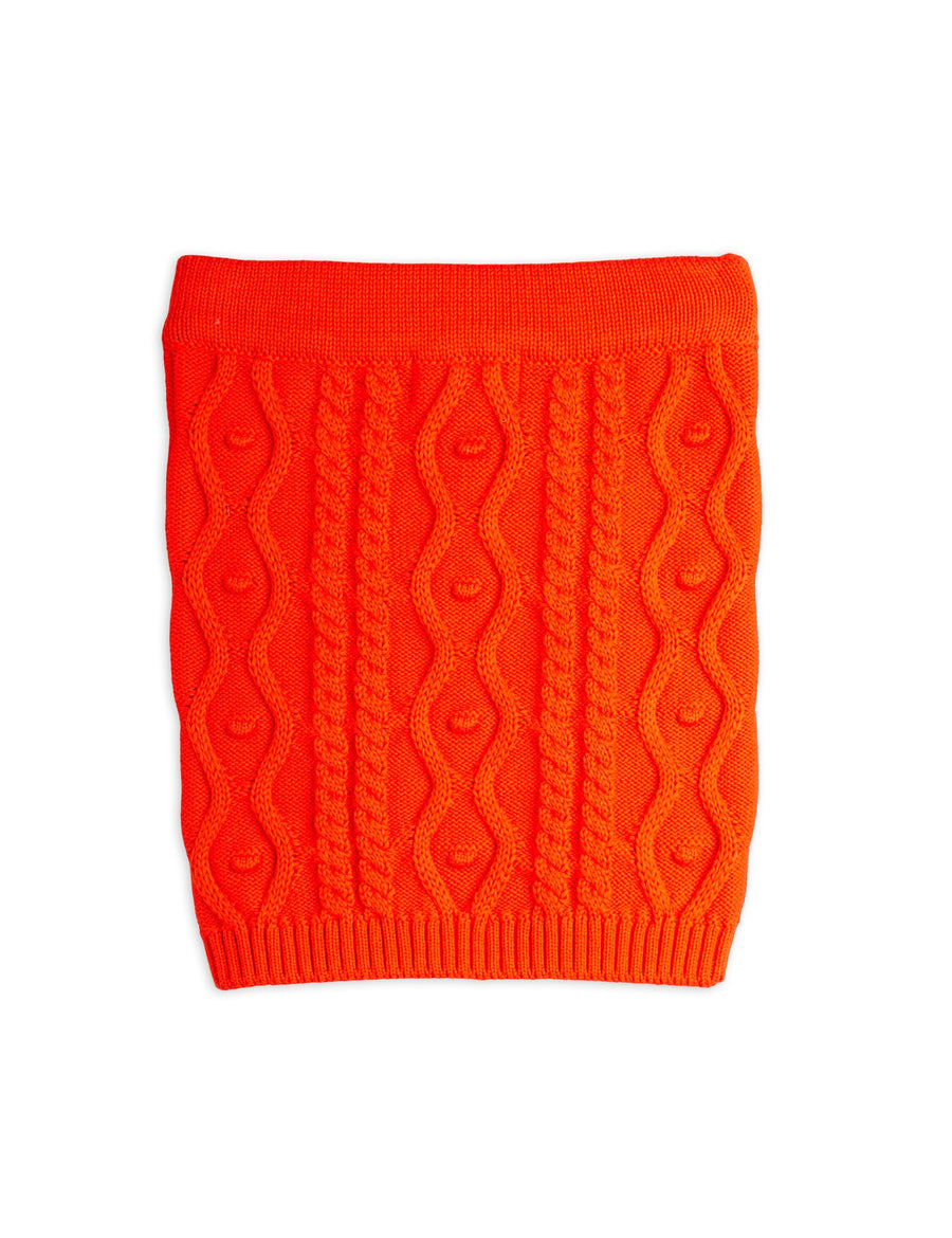 [mini rodini]   Texture knit bow skirt