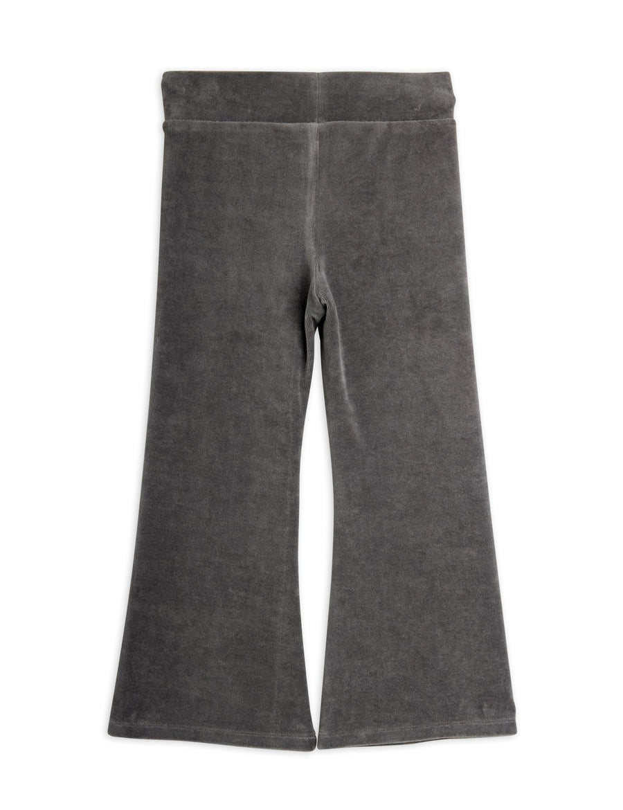 [mini rodini]   Clover emb velour flared trousers