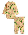[mini rodini]   Alpine flowers aop baby set