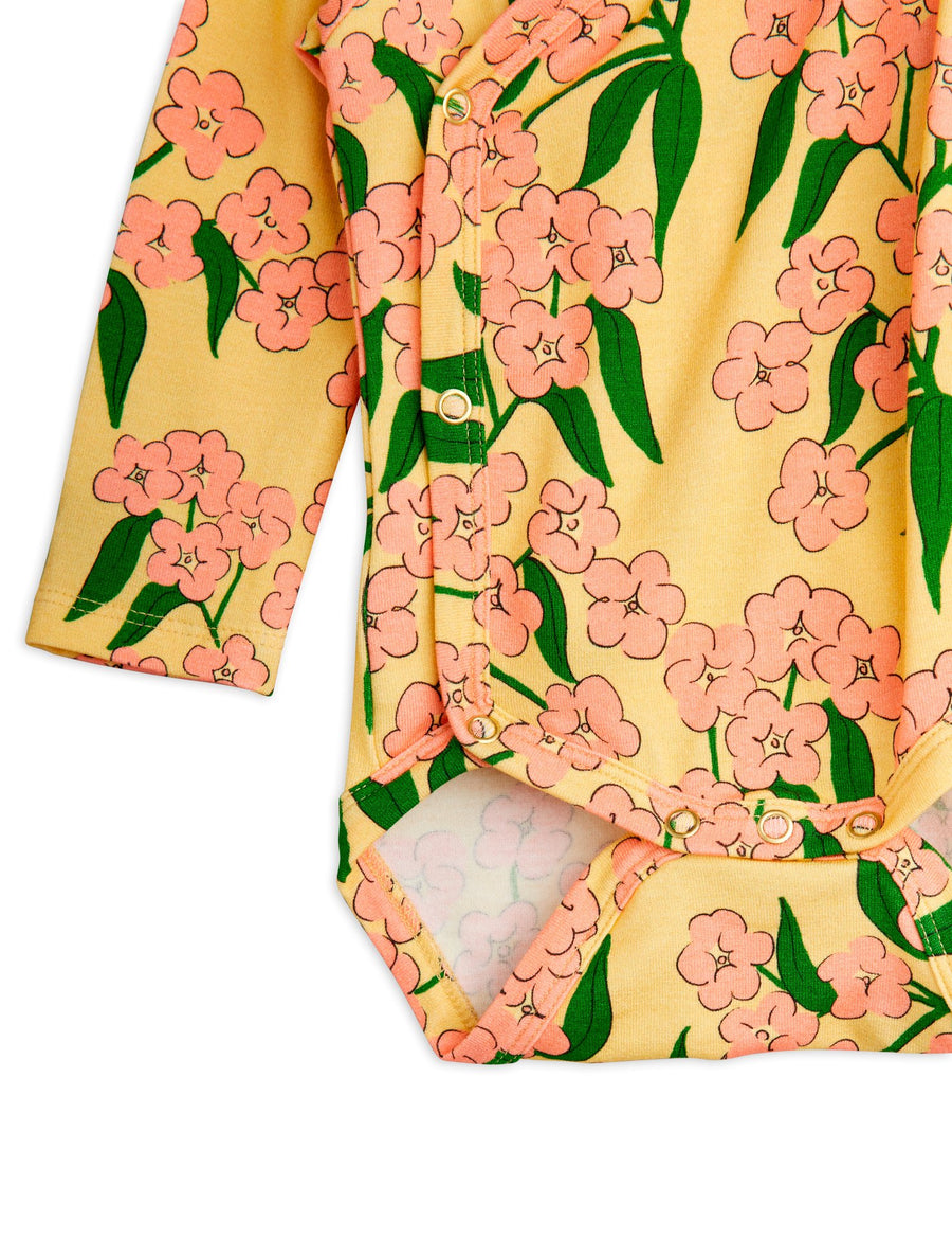 [mini rodini]   Alpine flowers aop baby set