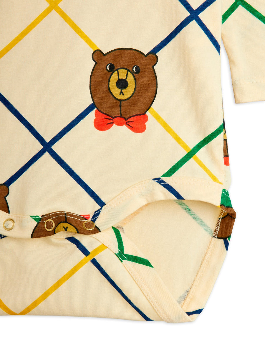 [mini rodini]   Bear check aop ls body