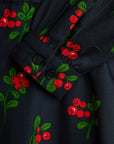 [mini rodini]   Lingonberries aop woven ls dress