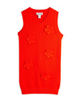[mini rodini]   Knitted flower vest dress