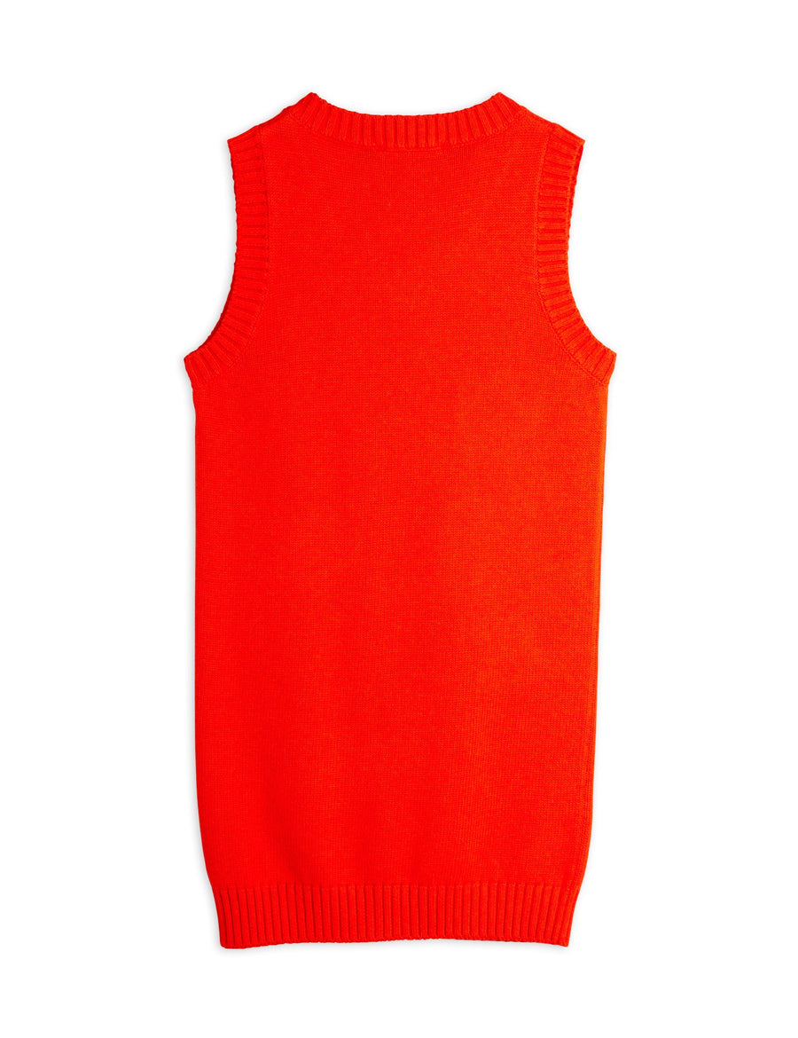 [mini rodini]   Knitted flower vest dress