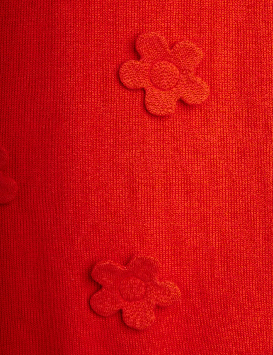 [mini rodini]   Knitted flower vest dress