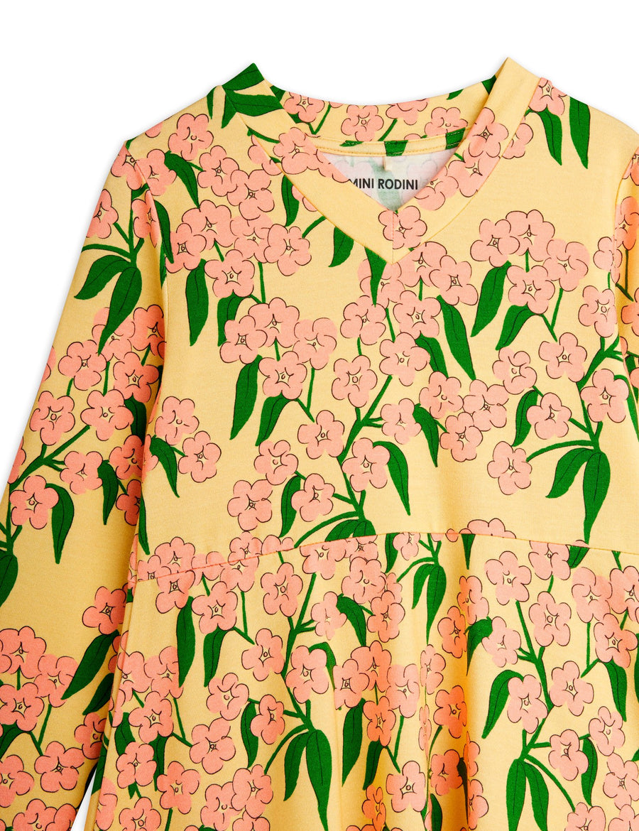 [mini rodini]   Alpine flowers aop ls dress
