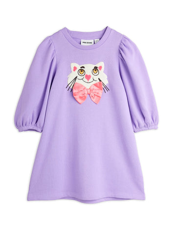 [mini rodini]   Cat with bowtie chenille sweatdress