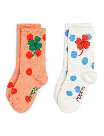 [mini rodini]   Clover 2-pack socks