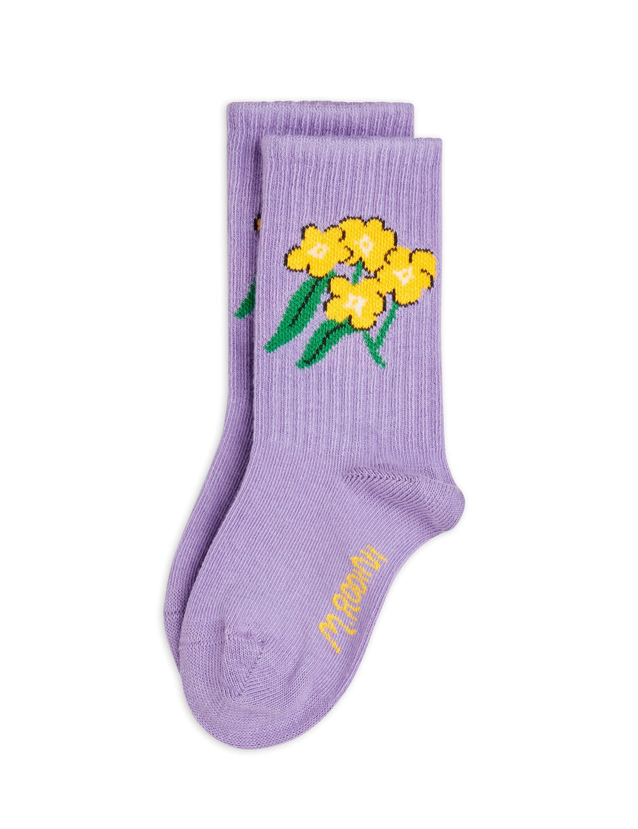 [mini rodini]   Alpine flowers 1-pack socks
