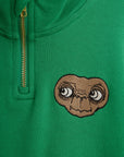 [mini rodini]   E.T. emb halfzip sweatshirt
