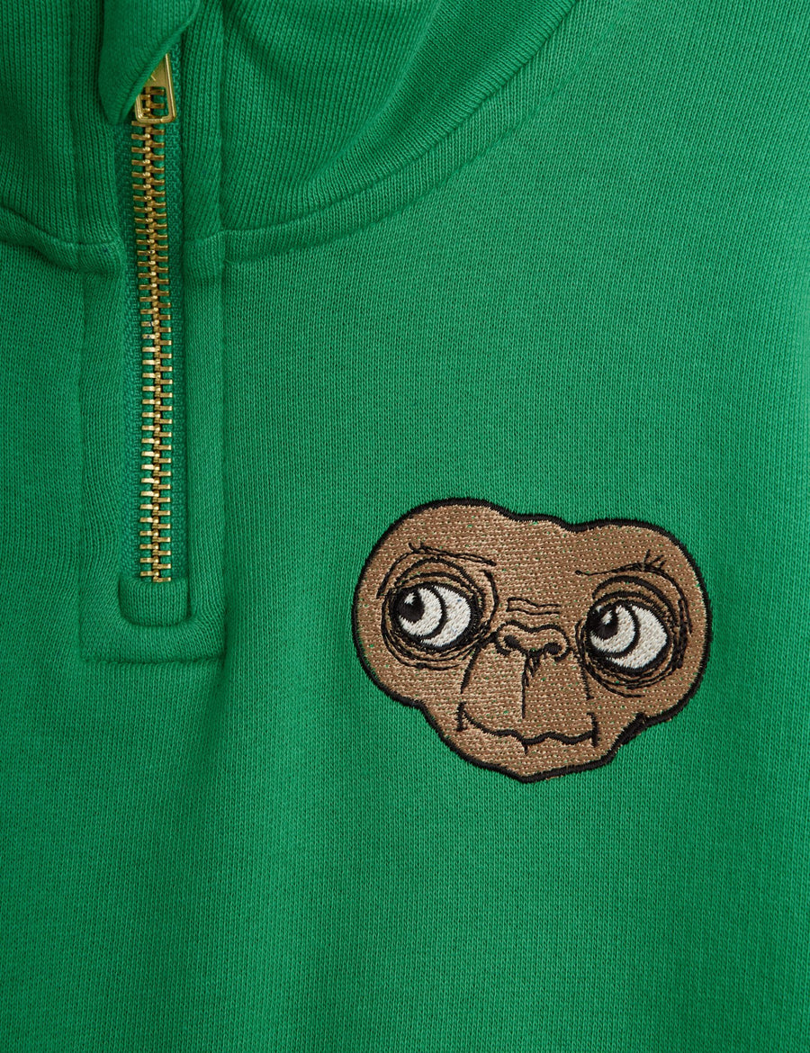 [mini rodini]   E.T. emb halfzip sweatshirt
