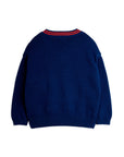 [mini rodini]   E.T. intarsia v-neck sweater