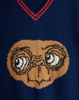 [mini rodini]   E.T. intarsia v-neck sweater