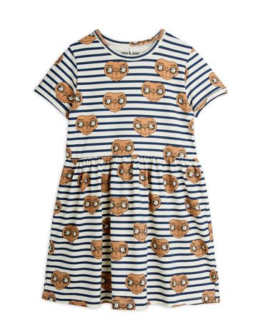[mini rodini]   E.T. stripe aop ss dress