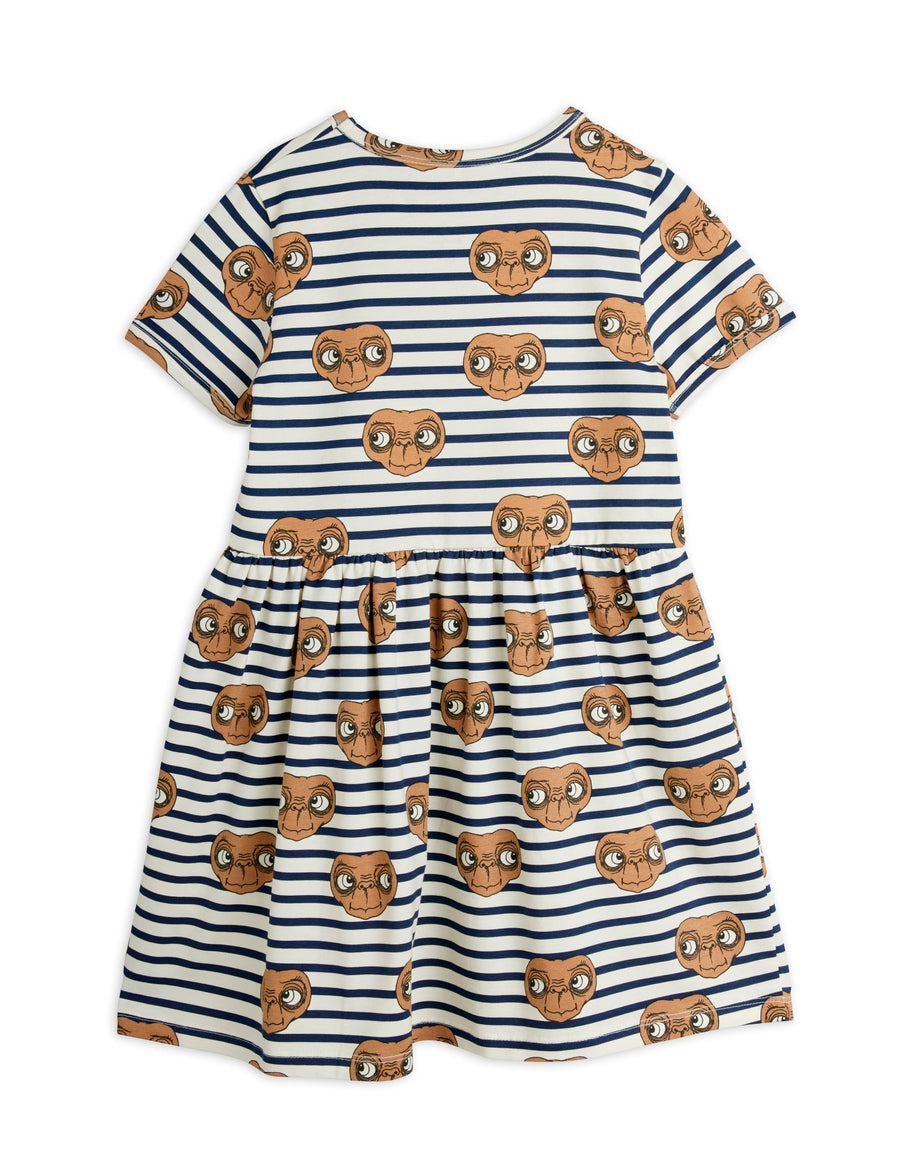 [mini rodini]   E.T. stripe aop ss dress