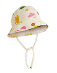 [mini rodini]   Space aop muslin sun hat
