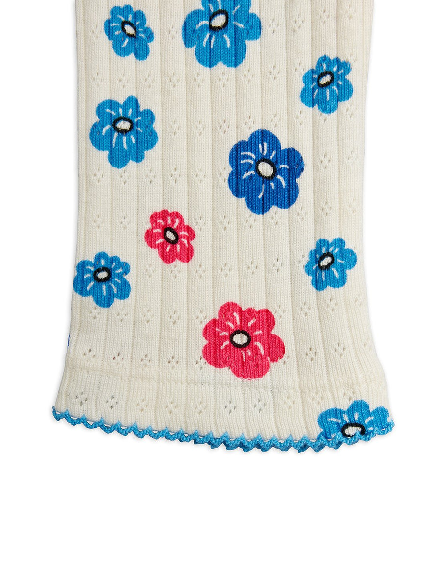 MINI RODINI 花柄タートルネック 92/98 mini rodini] Flowers aop pointelle leggings – Les Quatre Cents Coups
