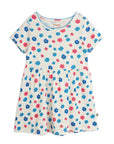 [mini rodini]   Flowers aop picotedge pointelle ss dress