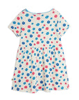 [mini rodini]   Flowers aop picotedge pointelle ss dress