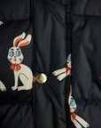 [mini rodini]   Rabbits aop hooded puffer