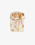 [mini rodini]   Kittens aop faux fur collar puffer
