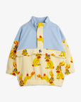 [mini rodini]   Rabbits aop fleece halfzip sweater