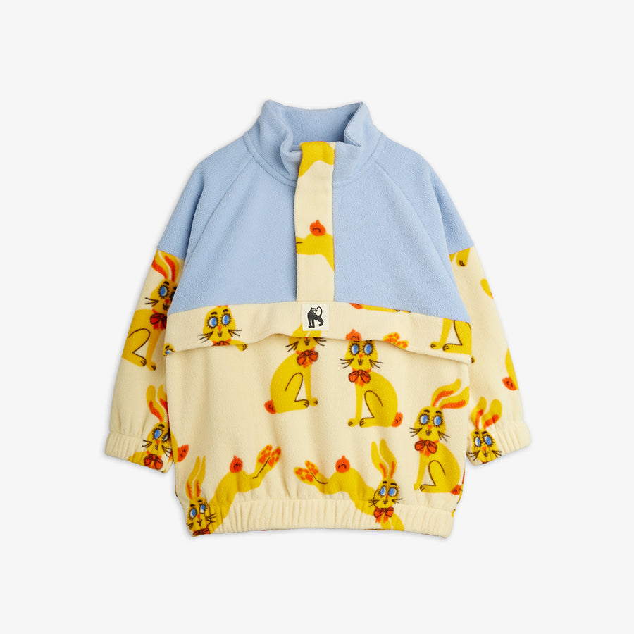 mini rodini] Rabbits aop fleece halfzip sweater – Les Quatre Cents