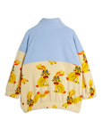 [mini rodini]   Rabbits aop fleece halfzip sweater