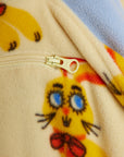 [mini rodini]   Rabbits aop fleece halfzip sweater