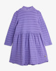[mini rodini]   Textured frill ls dress