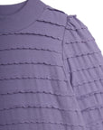 [mini rodini]   Textured frill ls dress