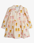 [mini rodini]   Kittens aop woven ls dress