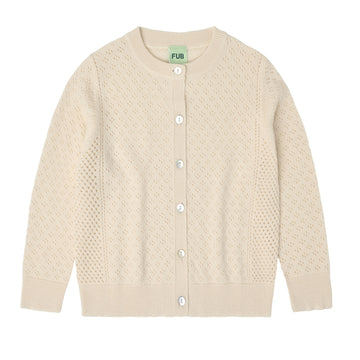 [FUB]   Pointelle Cardigan