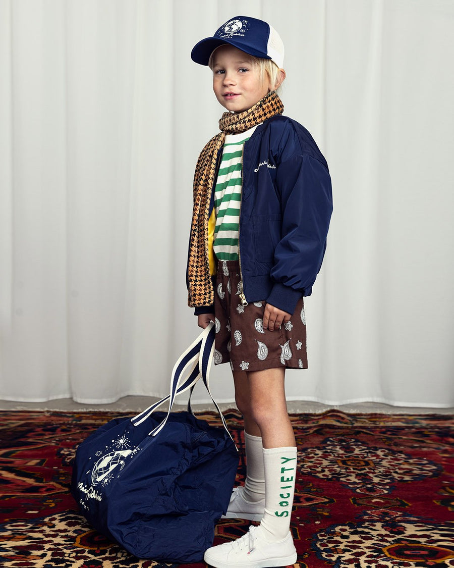 [mini rodini]   Mini Rodini society emb baseball jacket