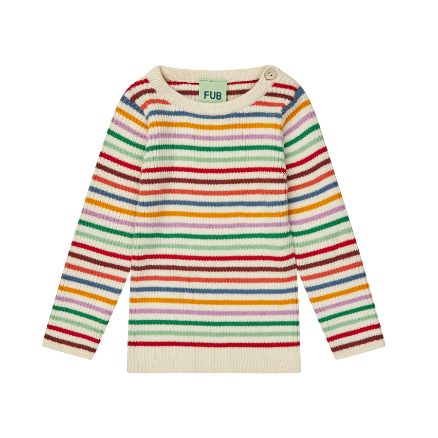 [FUB]   Baby Striped Rib Blouse