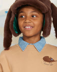 [mini rodini]   Rabbit ear faux fur cap