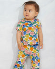 [mini rodini]   Violas aop flared trousers