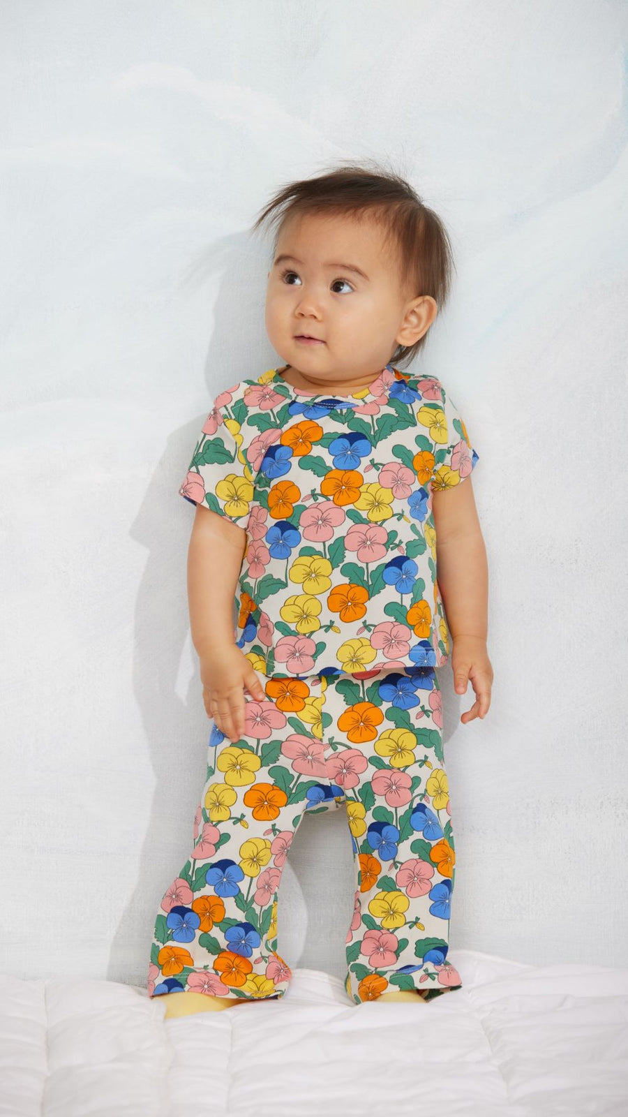 mini rodini] Violas aop flared trousers – Les Quatre Cents Coups