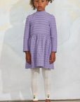 [mini rodini]   Textured frill ls dress