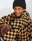 [mini rodini]   Chess check knitted trouser