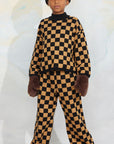 [mini rodini]   Chess check knitted trouser