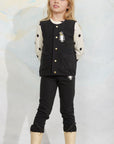 [mini rodini]   Penguin patch microfleece vest