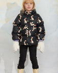 [mini rodini]   Rabbits aop hooded puffer