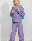 [mini rodini]   Textured frill trousers