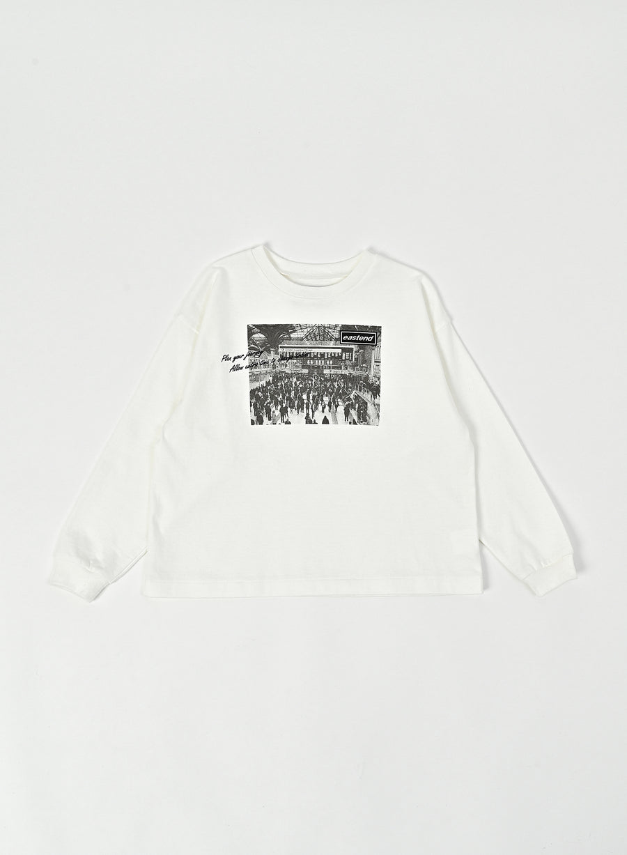 [East End Highlanders]   Printed LS T-shirt/Station